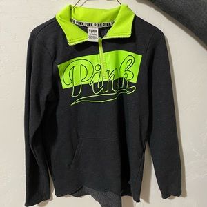 PINK quarter zip sweatshirt